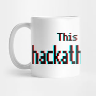 Hackathon shirt (8-bit 3D) Mug